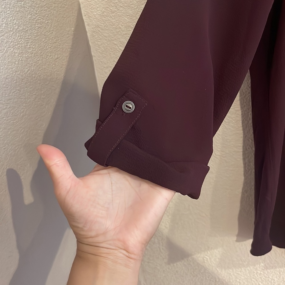 WOMENS PURPLE BLOUSE SIZE LARGE​​​​​​ - Picture 6 of 9